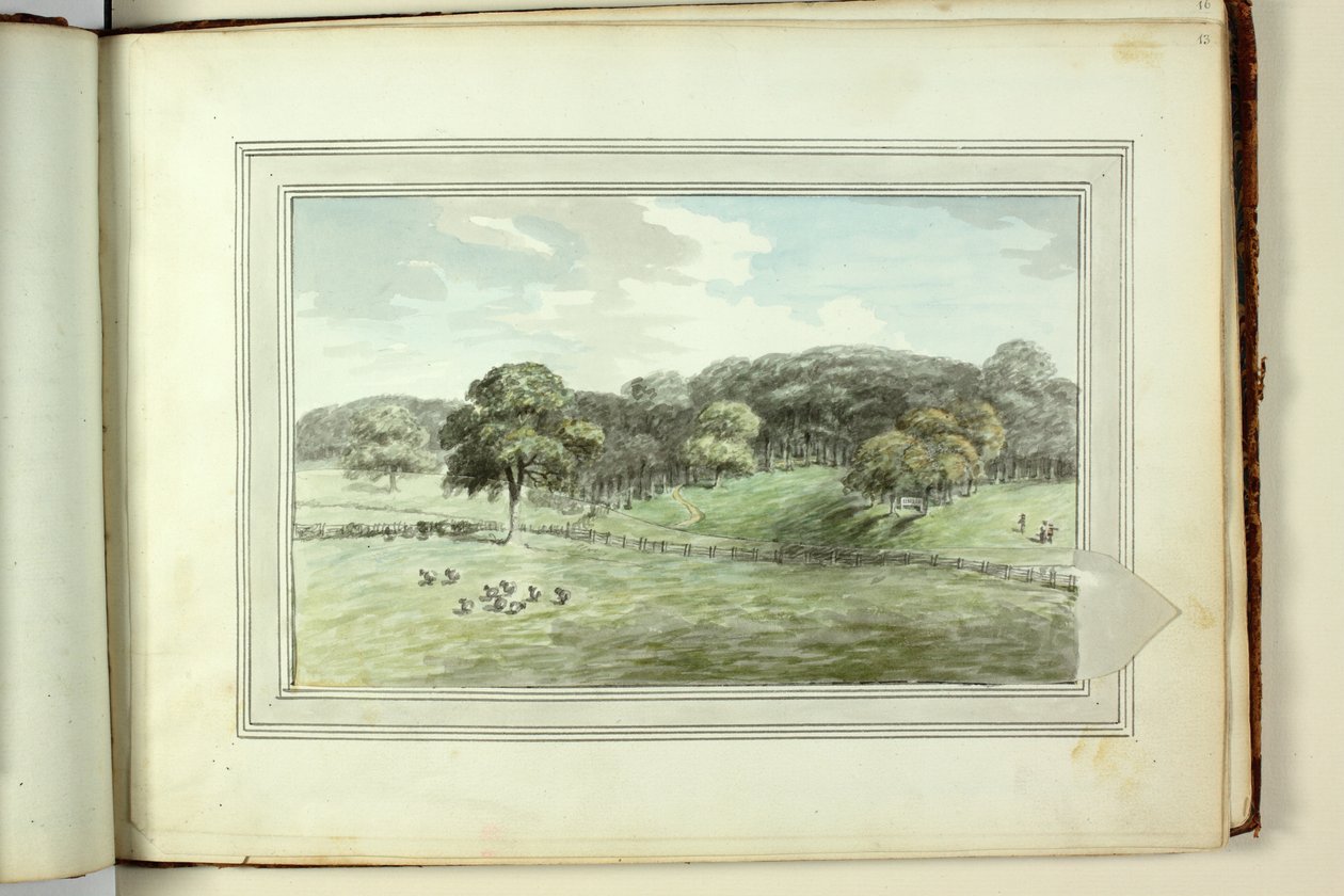 Czerwona Księga: Welbeck autorstwa Humphry Repton
