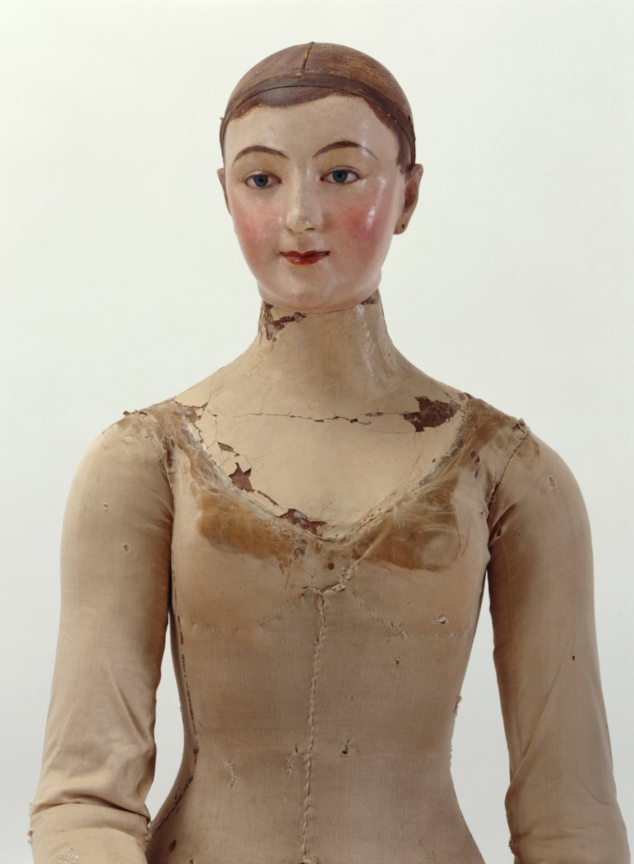 Manekin, 1817 (drewno, metal, tekstylia i papierowa maszyna) (patrz również 312162-312163) autorstwa Huot