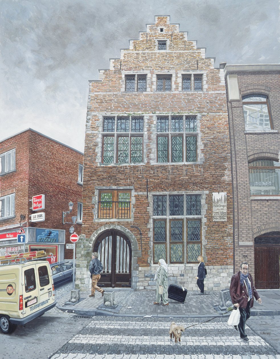 Dom Pietera Brueghelsa w Brukseli, 1996 r. autorstwa Huw S. Parsons