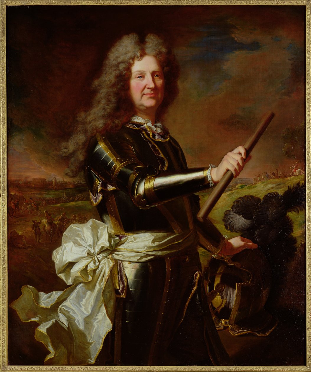 Portret Karola Augusta de Matignon, hrabiego de Gace, marszałka Francji (1647-1724) 1691 autorstwa Hyacinthe Francois Rigaud