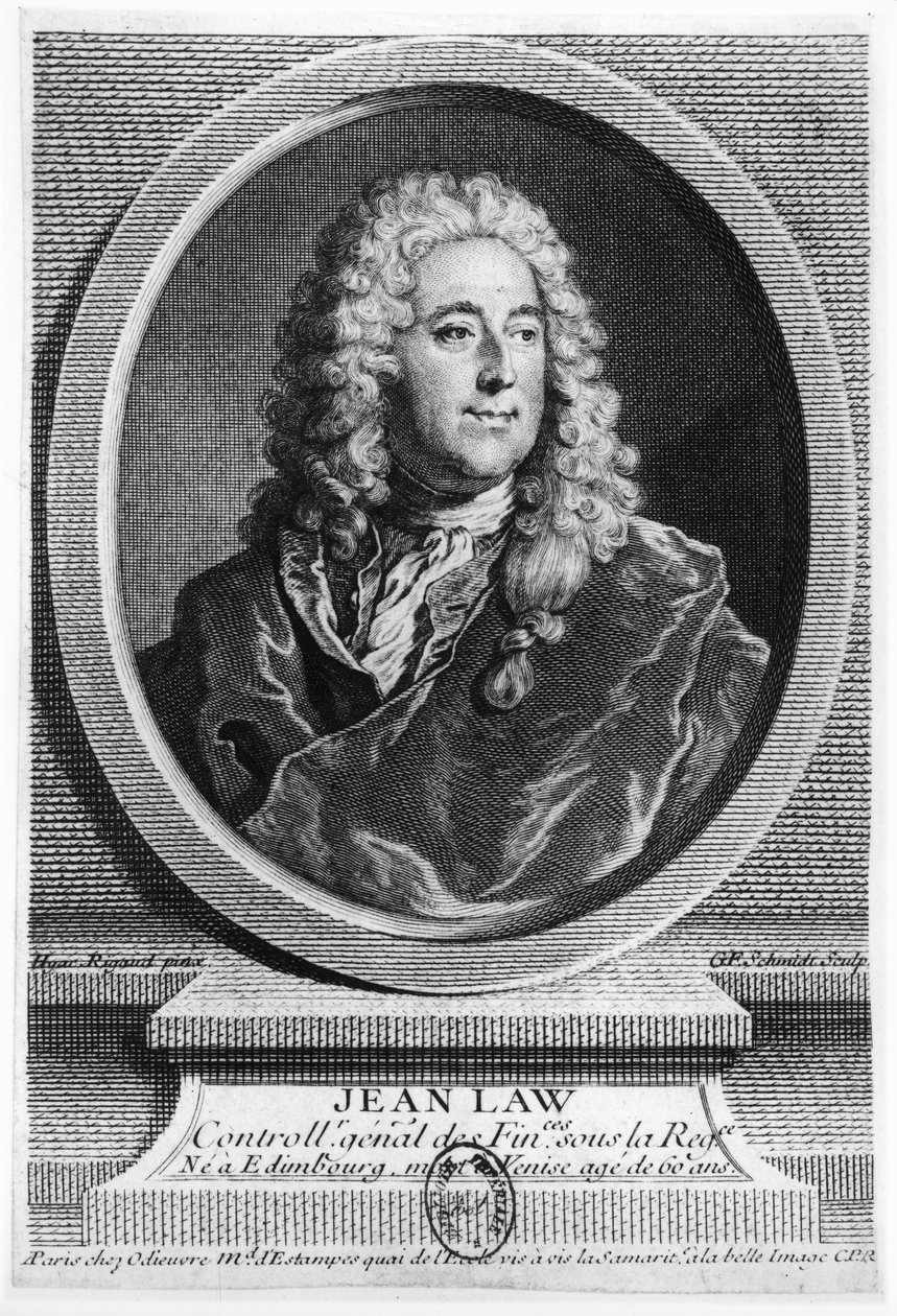 Jan Prawo (1671-1729) autorstwa Hyacinthe Francois Rigaud