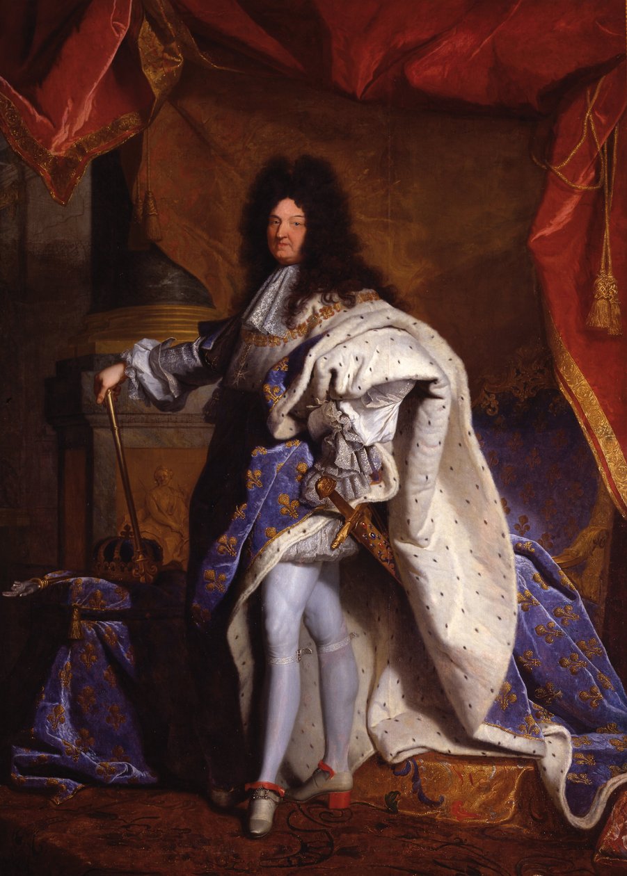 Ludwik XIV, król Francji (1638-1715) autorstwa Hyacinthe Francois Rigaud
