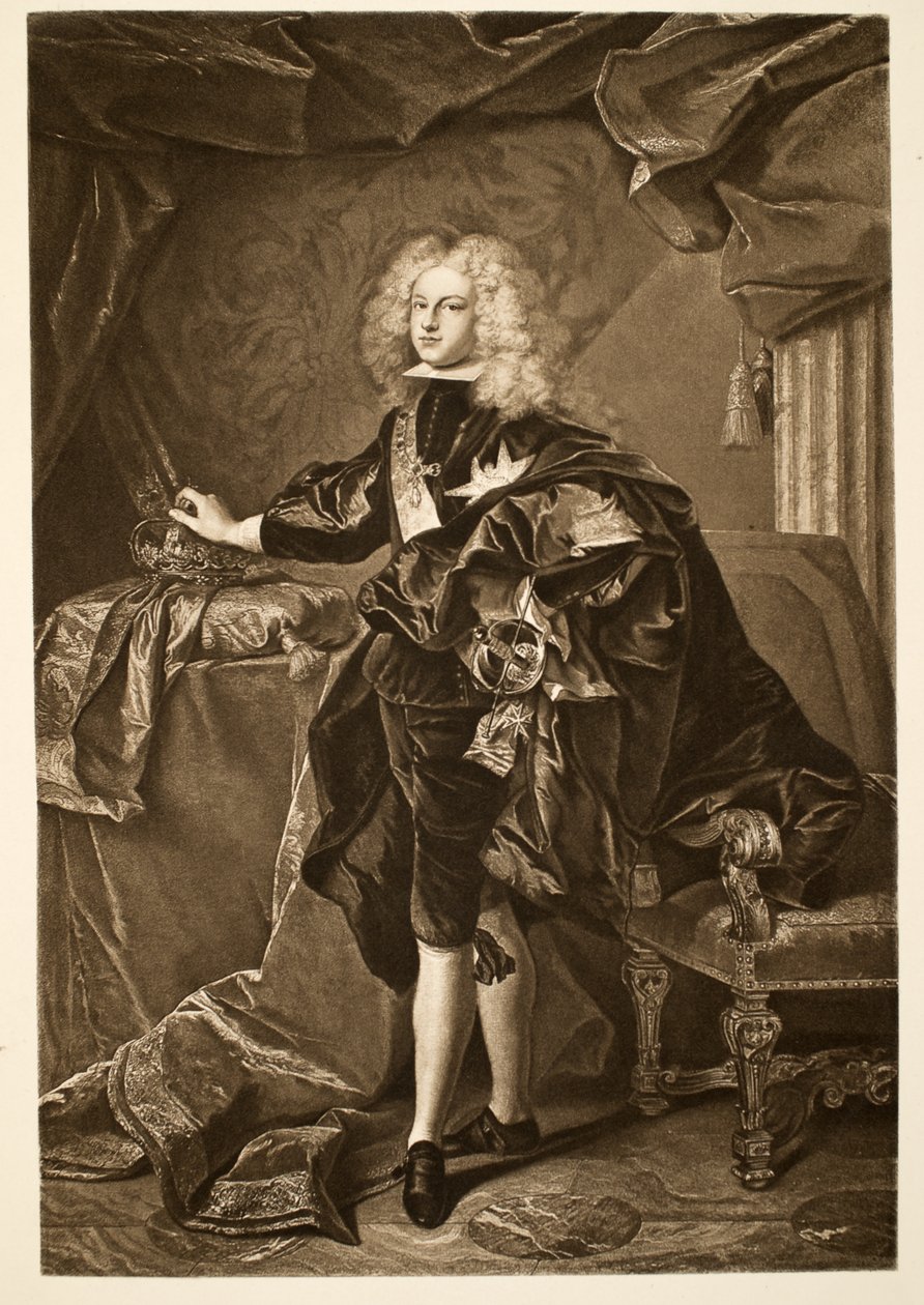 Filip V król Hiszpanii ok. 1700, wyd. 1902 (kolotyp) autorstwa Hyacinthe Francois Rigaud