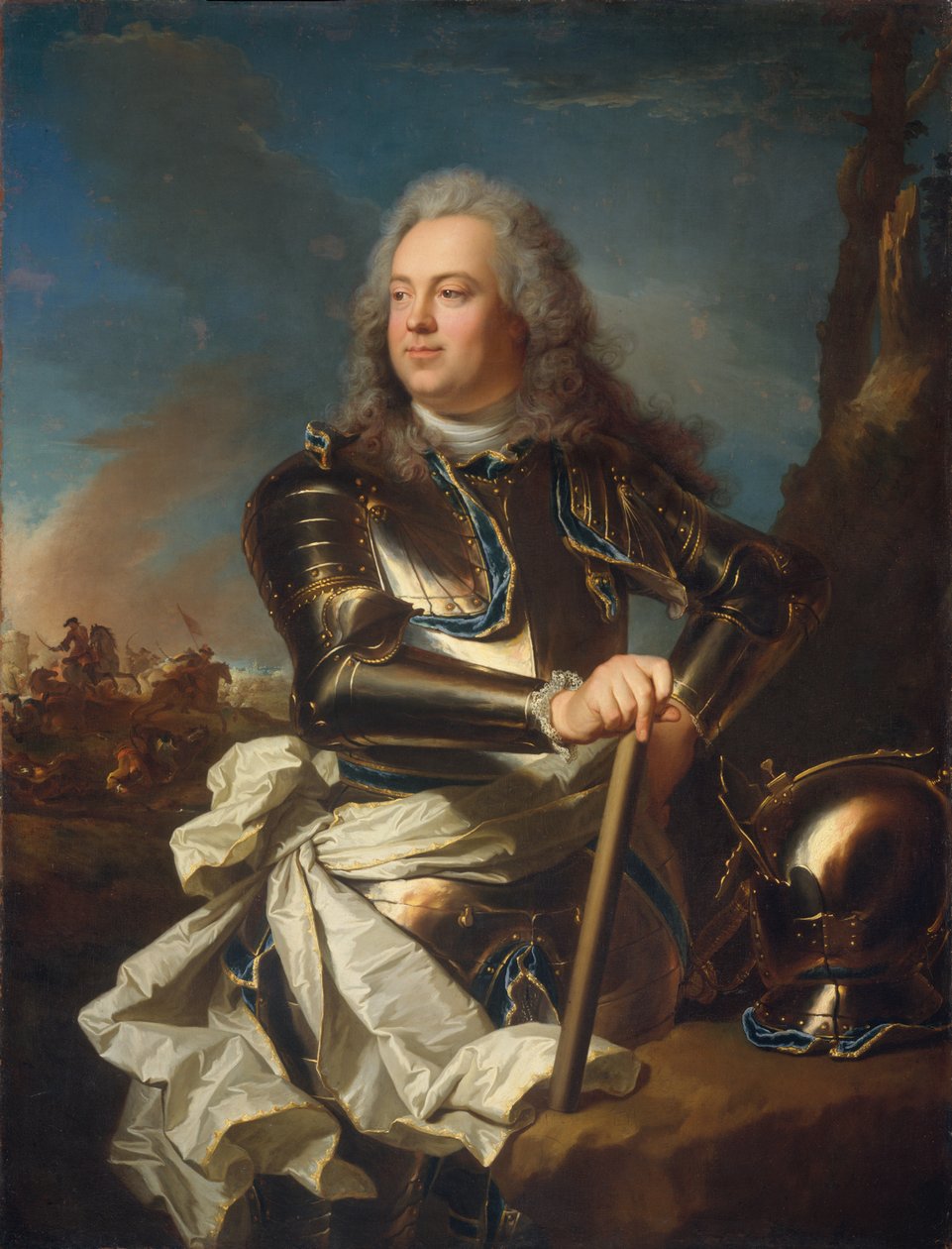 Portret oficera wojskowego autorstwa Hyacinthe Francois Rigaud