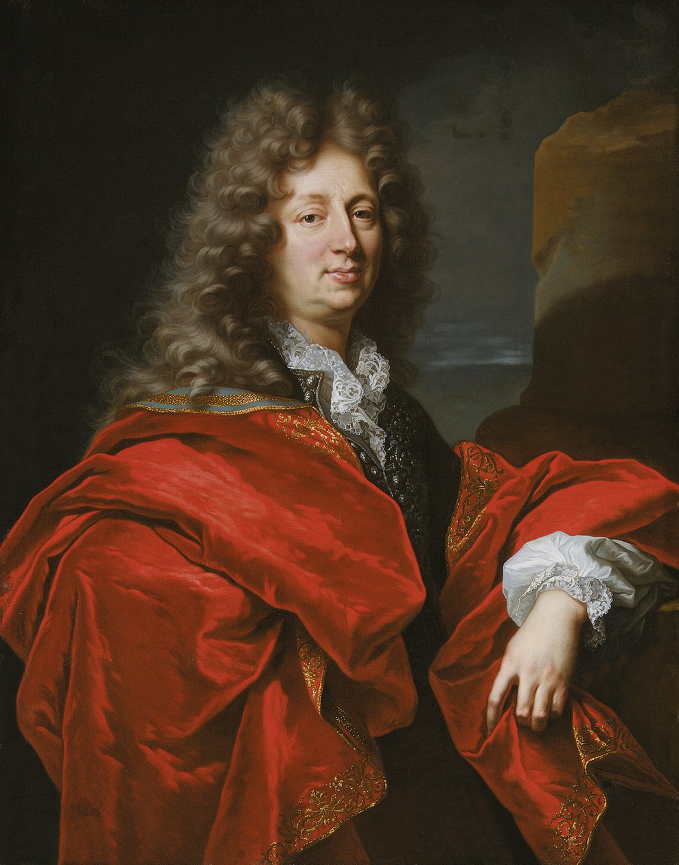 Portret dżentelmena autorstwa Hyacinthe Francois Rigaud