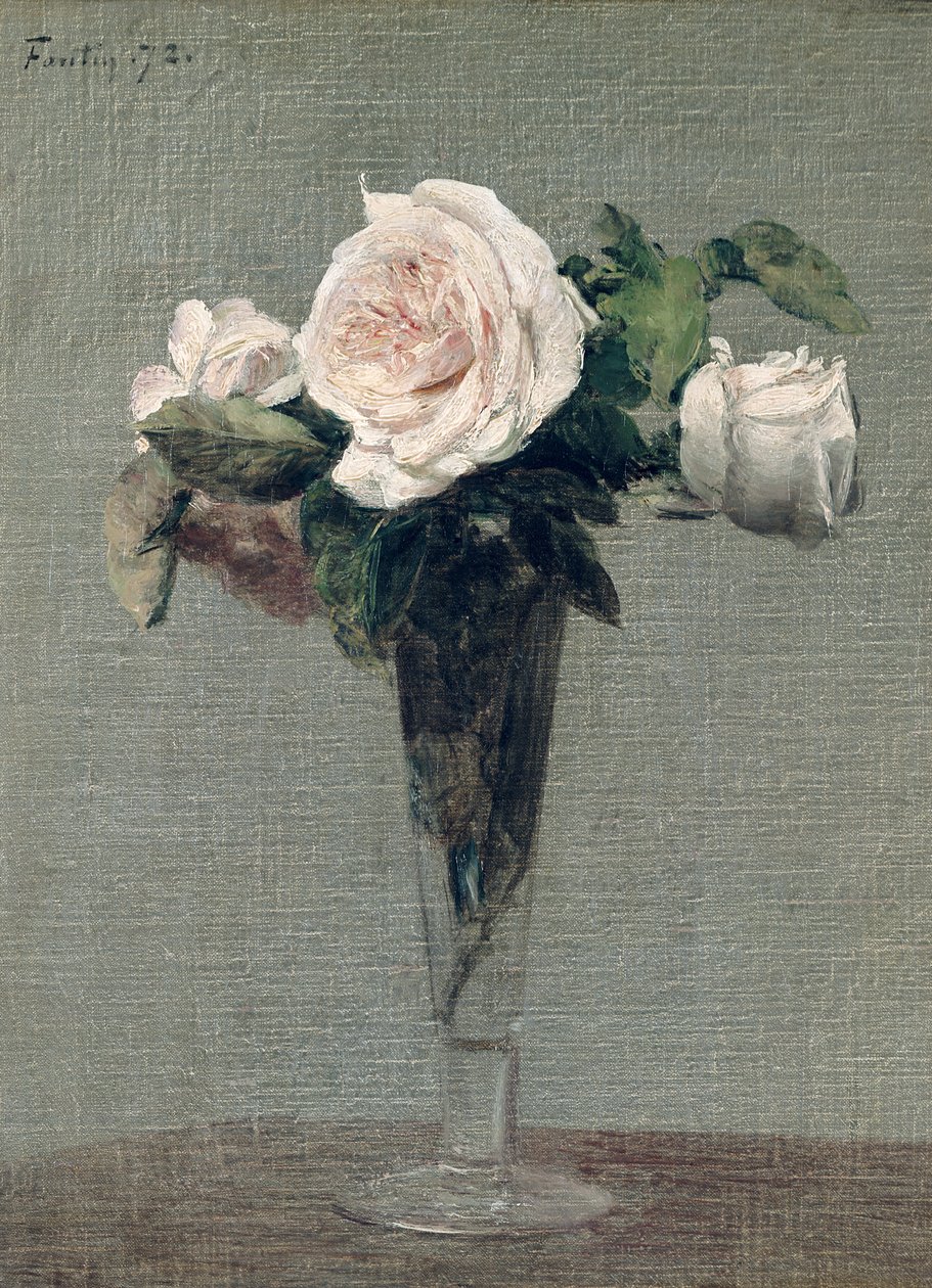 Kwiaty, 1872 autorstwa Ignace Henri Jean Fantin Latour