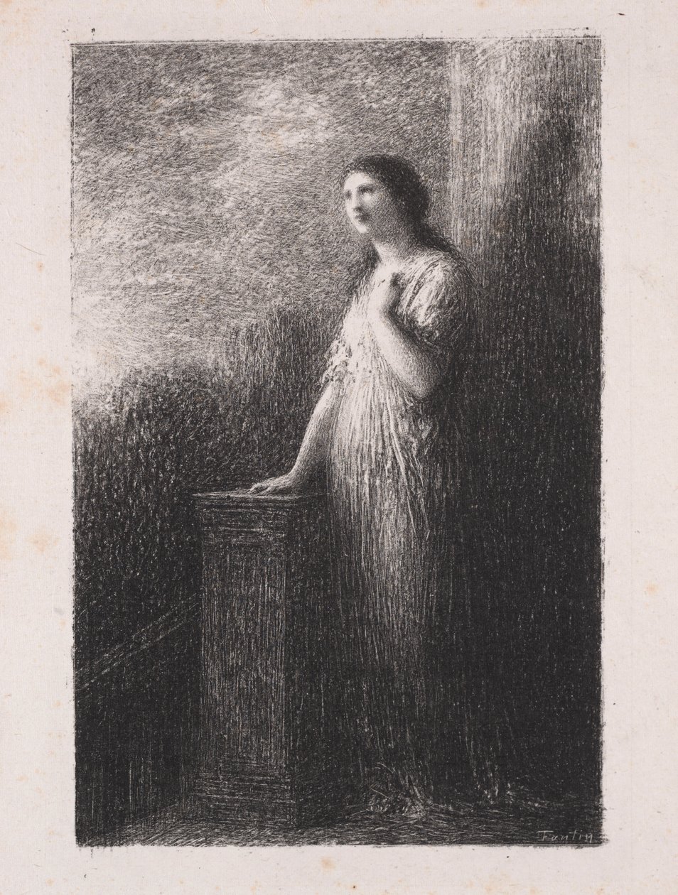 Pewność Nocy. autorstwa Ignace Henri Jean Fantin Latour