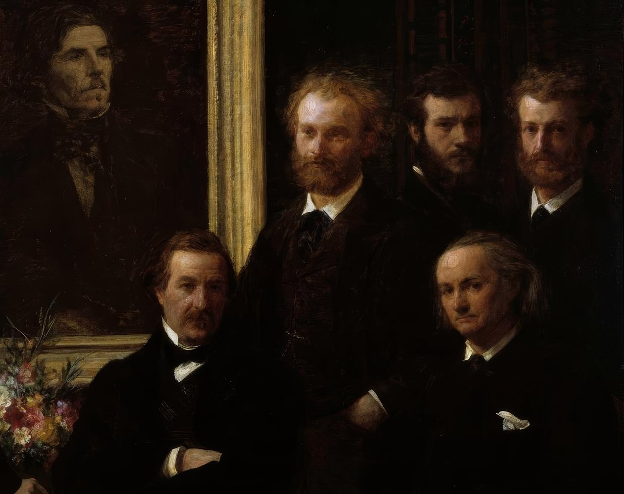 Hołd dla Delacroix autorstwa Ignace Henri Jean Fantin Latour