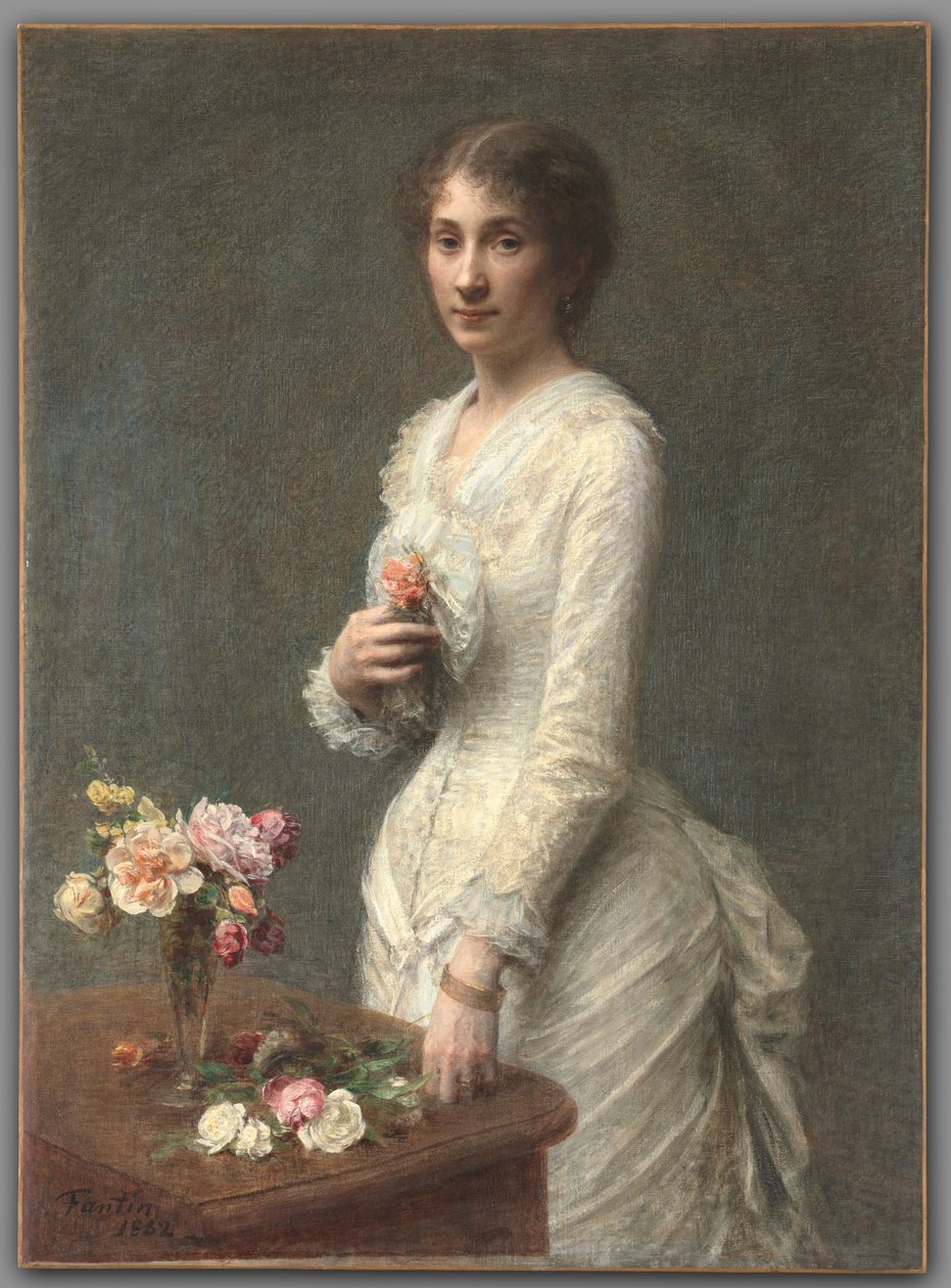 Madame Lerolle, 1882. autorstwa Ignace Henri Jean Fantin Latour