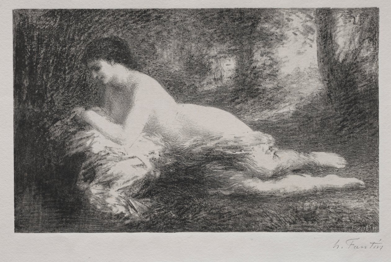 Zaduma. autorstwa Ignace Henri Jean Fantin Latour