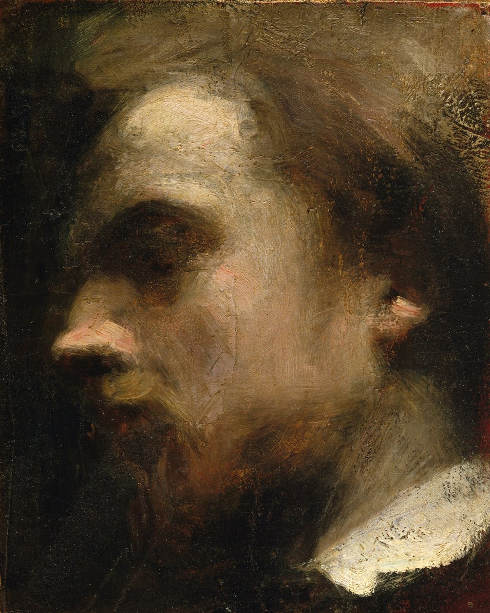 Autoportret, ok.1858 autorstwa Ignace Henri Jean Fantin Latour