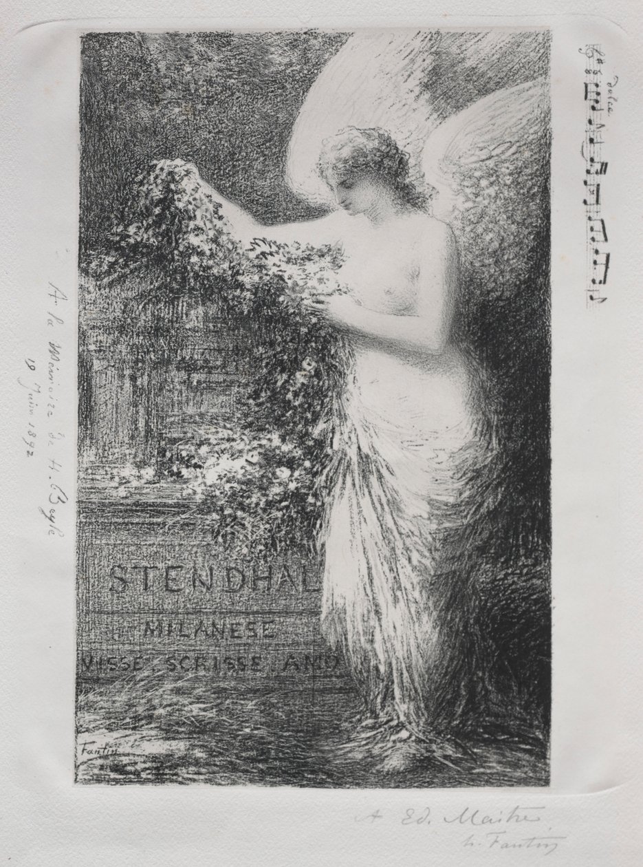 W Stendhal, 1892. autorstwa Ignace Henri Jean Fantin Latour