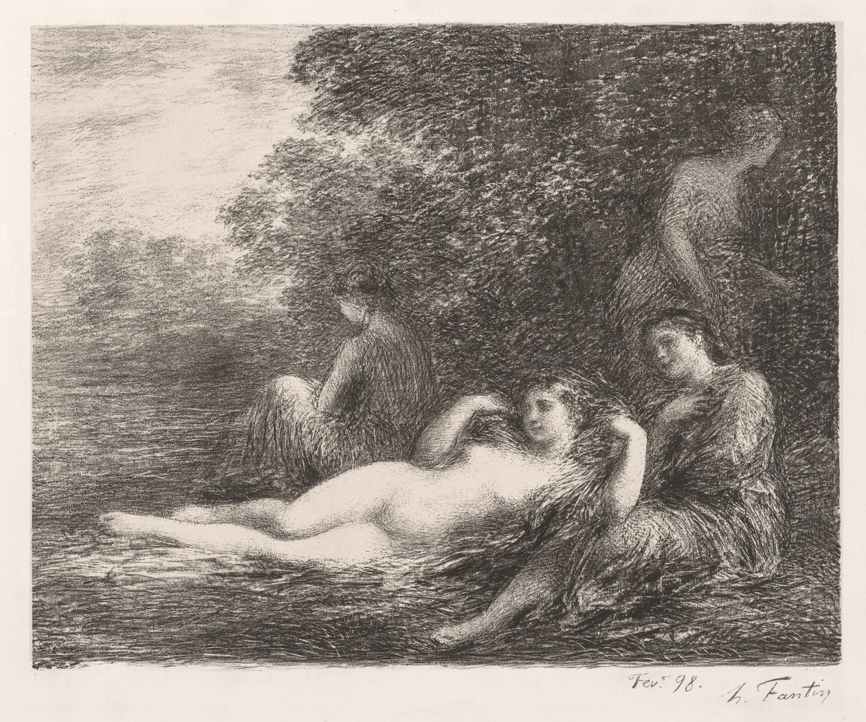 Kąpiący się, 1898. autorstwa Ignace Henri Jean Fantin Latour