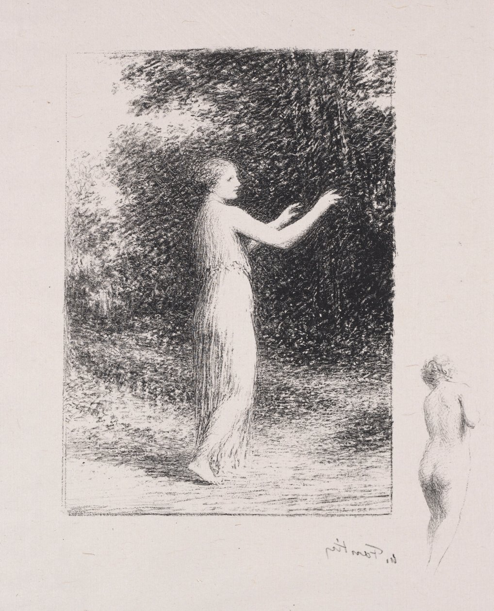 Żebrak. autorstwa Ignace Henri Jean Fantin Latour