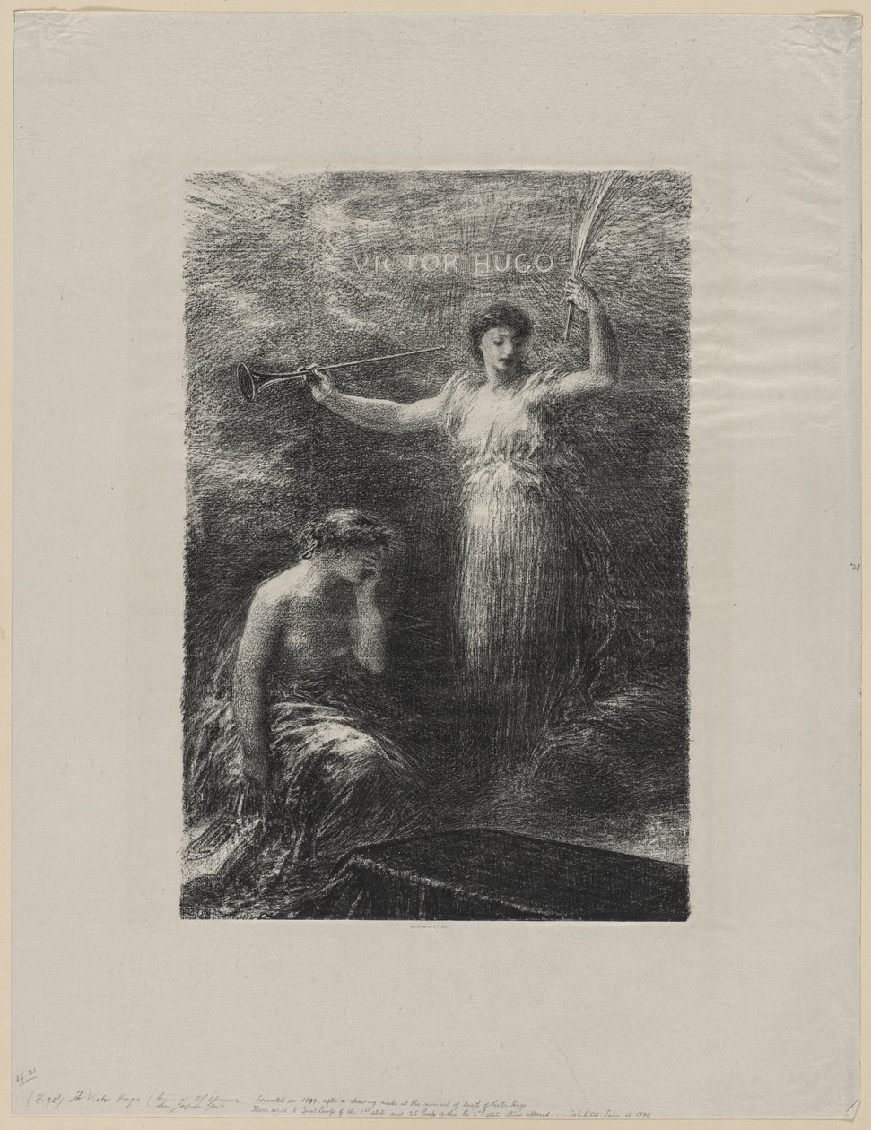 Do Wiktora Hugo, 1889. autorstwa Ignace Henri Jean Fantin Latour