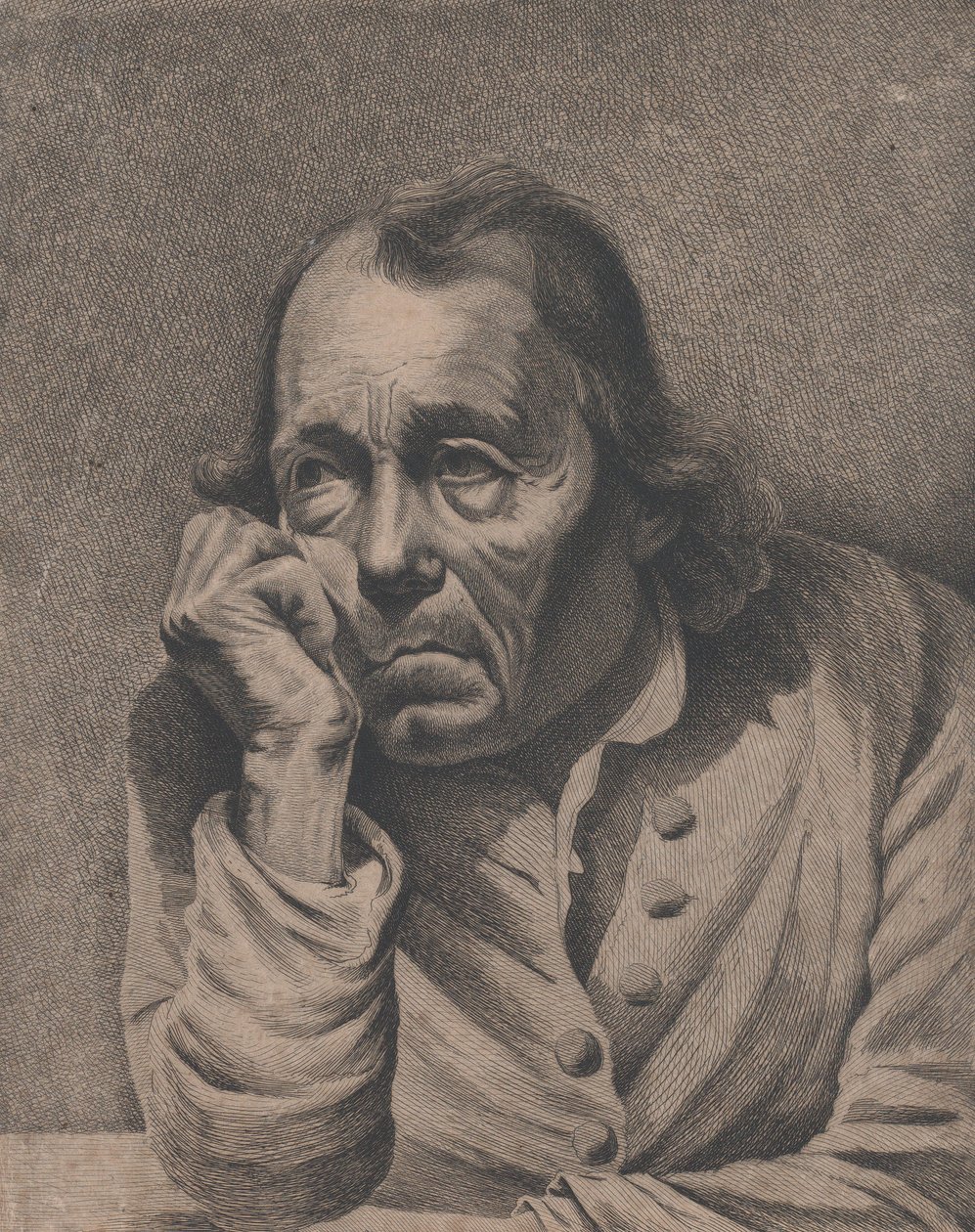 Człowiek melancholijny, ca. 1800. autorstwa Ignace Joseph de Claussin