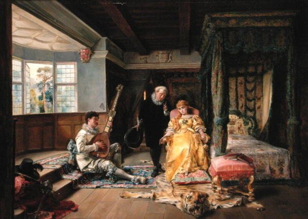 Wizyta lekarza autorstwa Ignacio Leon y Escosura