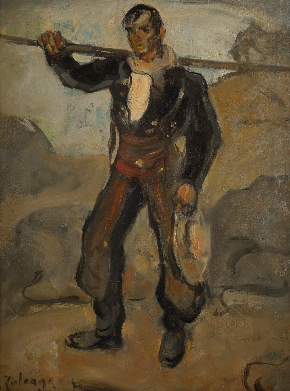 Der Rinderhirte - Kowboj autorstwa Ignacio Zuloaga