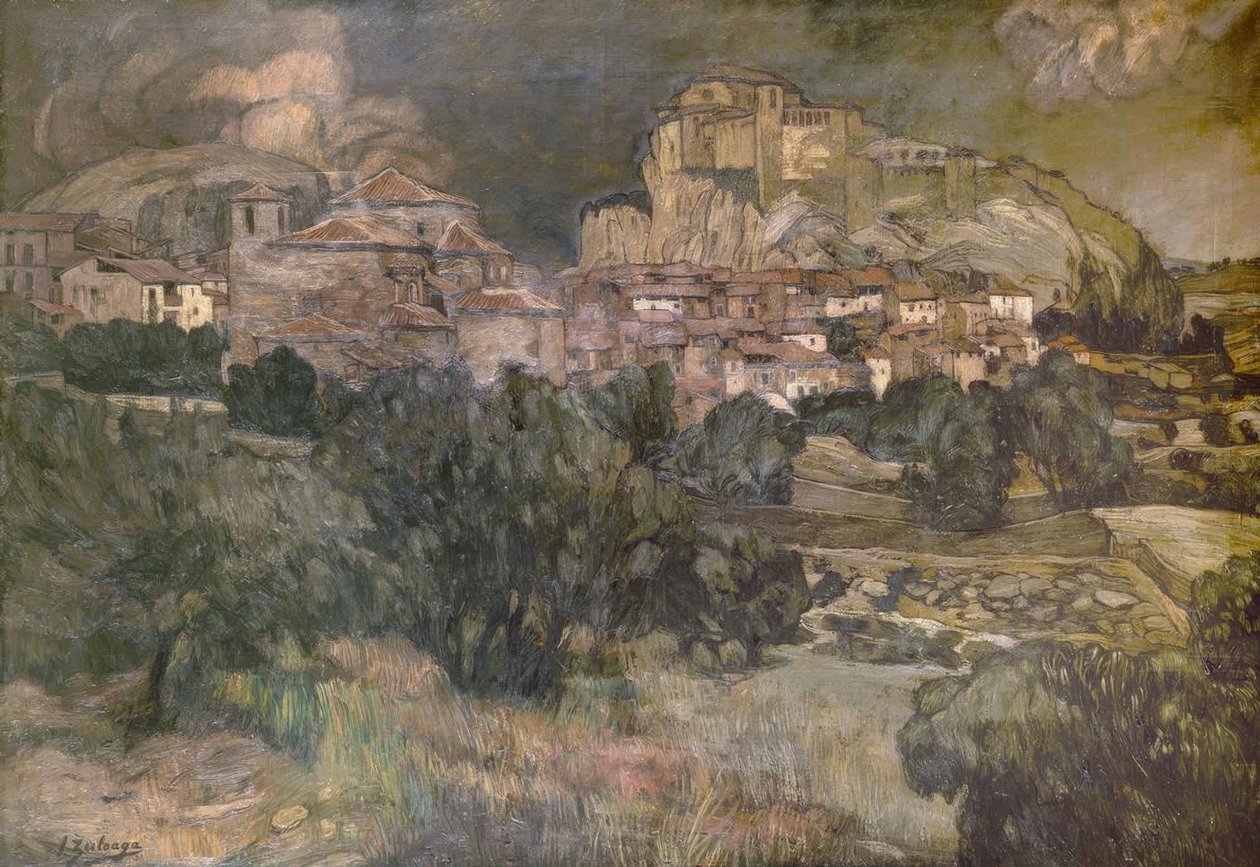 ALQUEZAR – OLEO / LIENZO – 139X199 CM autorstwa Ignacio Zuloaga y Zabaleta