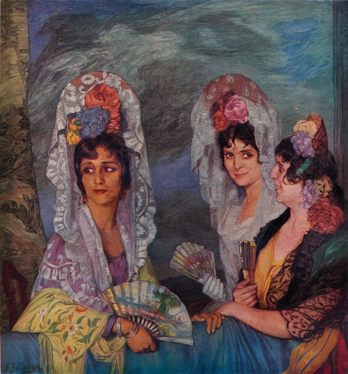 Balkon, ok. 1931 autorstwa Ignacio Zuloaga y Zabaleta