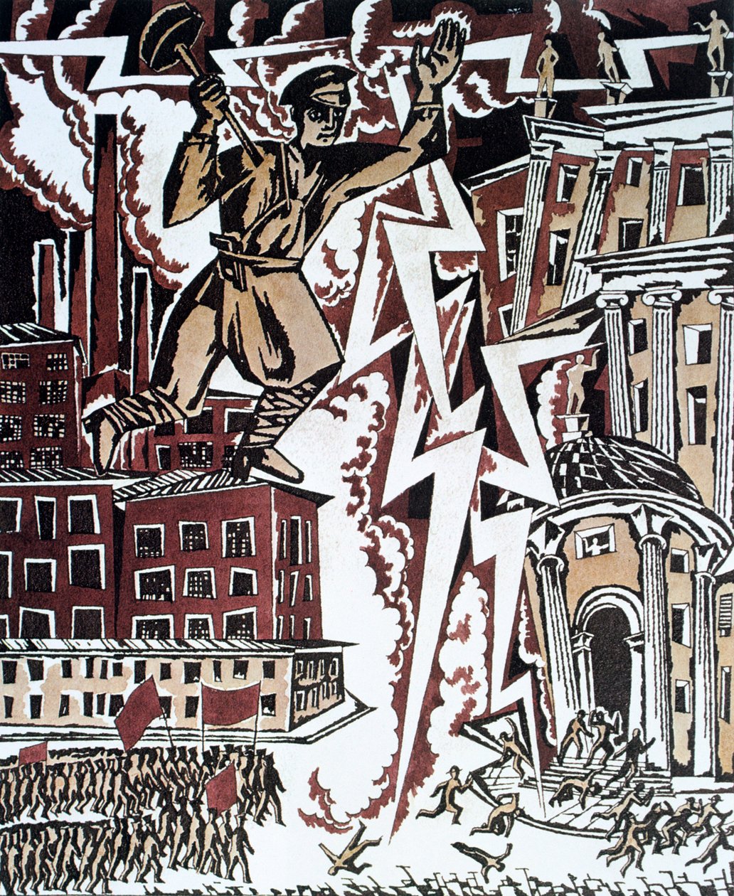 „Czerwona błyskawica”, 1919. autorstwa Ignaty Nivinsky