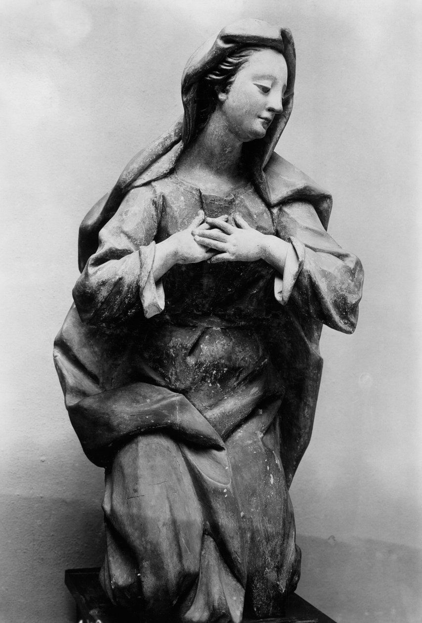 Klęcząca Maryja (terakota) autorstwa Ignaz 1725 75 Gunther