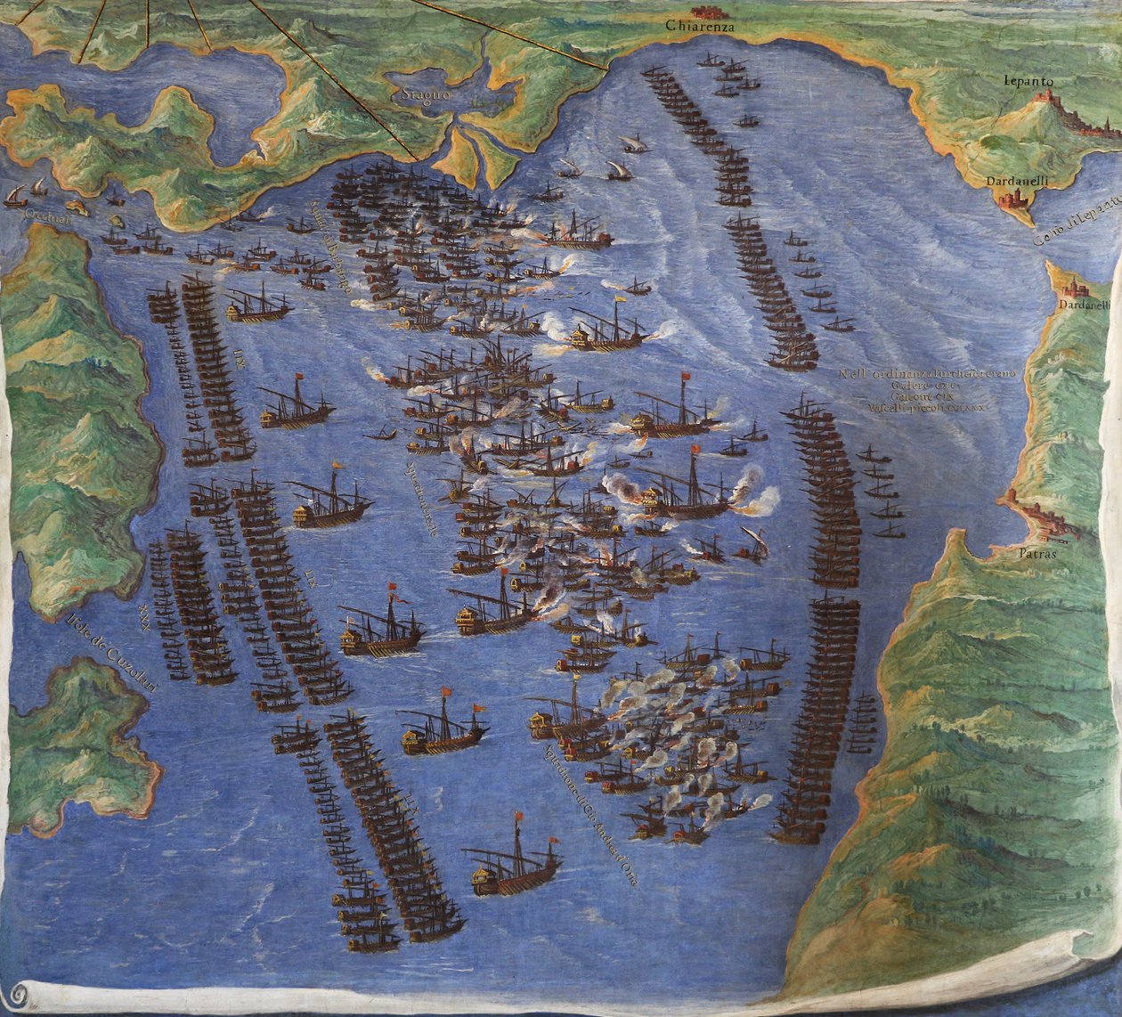 Bitwa pod Lepanto, 1571 r. autorstwa Ignazio Danti