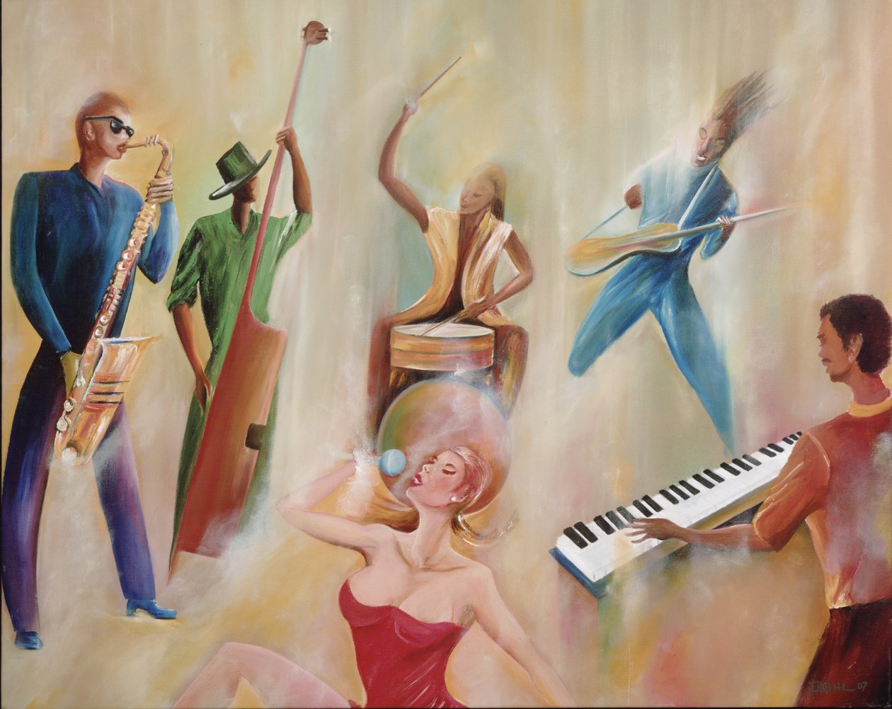 Na scenie, 2008 autorstwa Ikahl Beckford