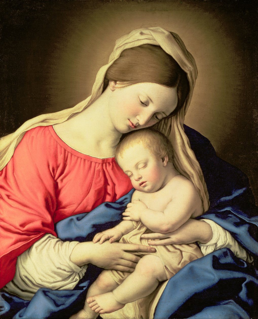 Madonna z Dzieciątkiem autorstwa Il Sassoferrato
