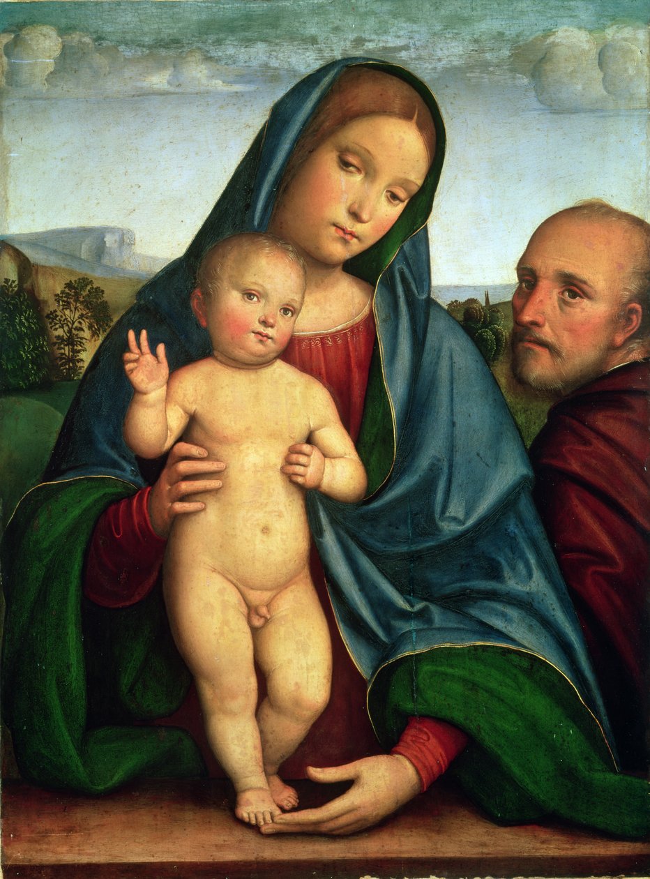 Święta Rodzina (panel) autorstwa Il Francia