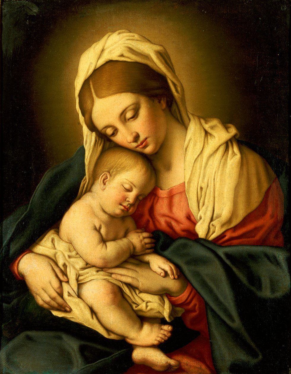 Madonna z Dzieciątkiem autorstwa Il Sassoferrato