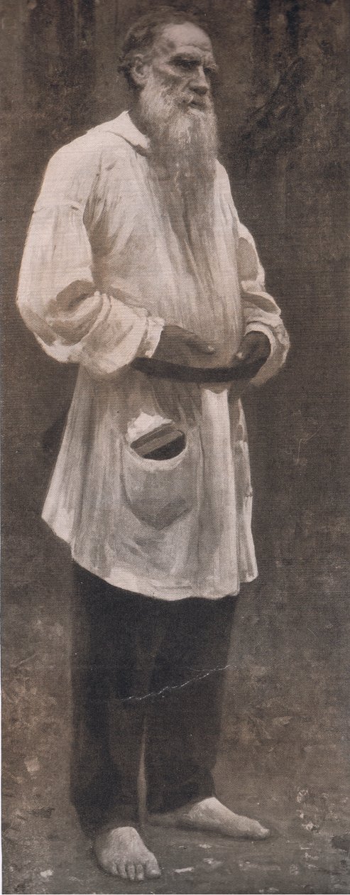Гүн Лев Толстой, Бибби жил, 1916-17 поли autorstwa Ilya Efimovich after Repin