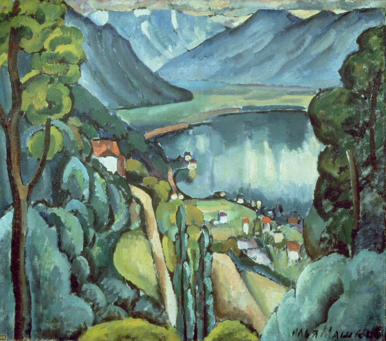 Jezioro Genewskie, 1914 autorstwa Ilya Ivanovich Mashkov