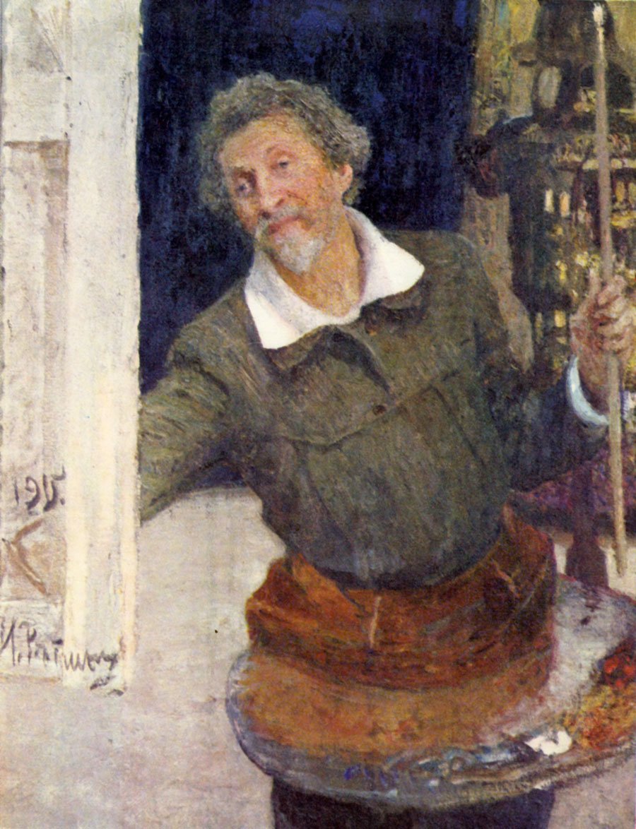 Autoportret w pracynEspanol: Autoportret w pracy: n autorstwa Ilya Efimovich Repin