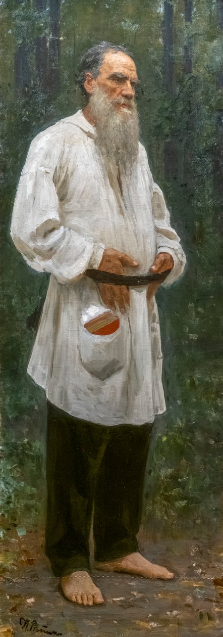 LEON TOŁSTOI BOSO autorstwa Ilya Efimovich Repin