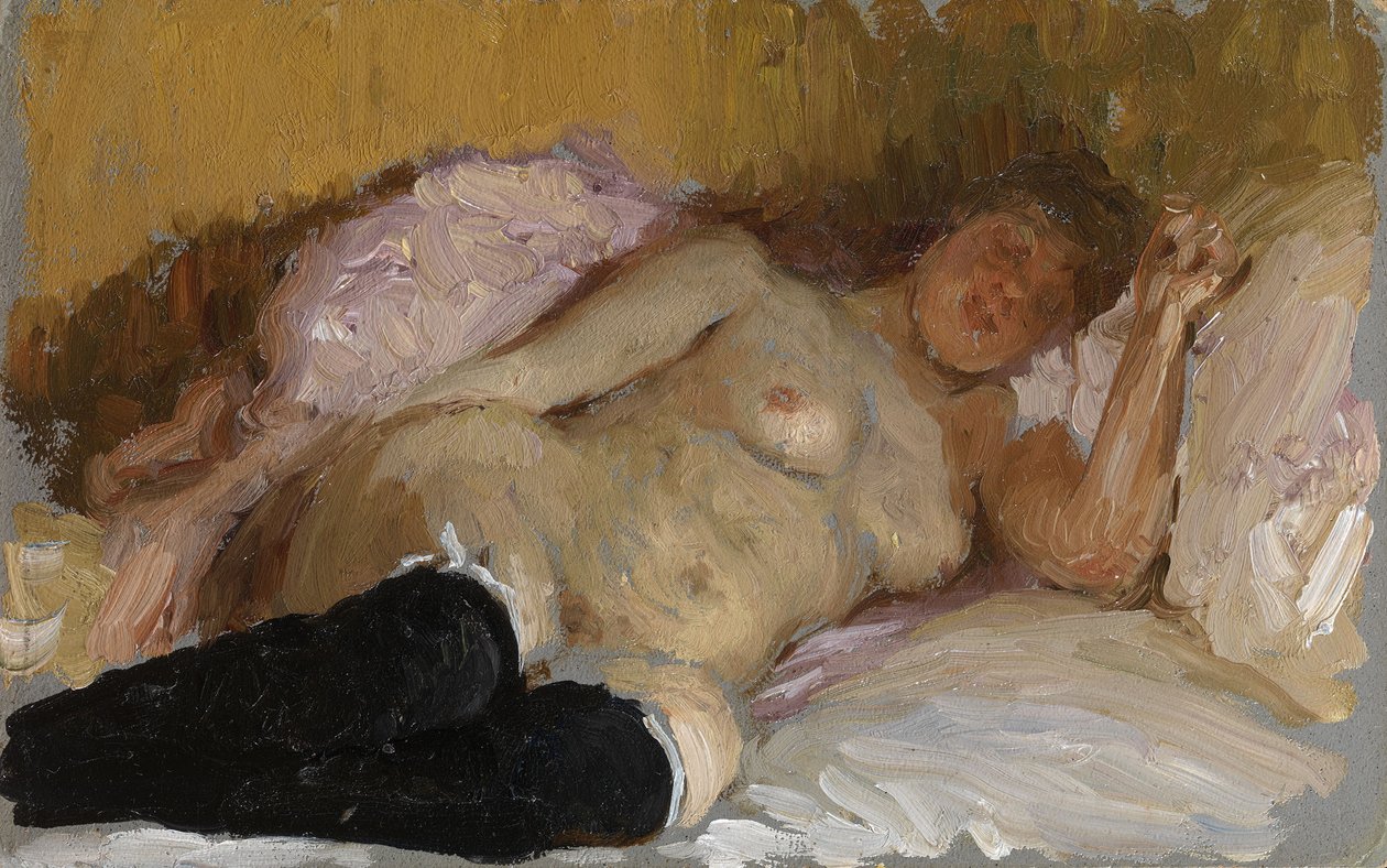 Śpiąca Natalia Nordman, XX w. autorstwa Ilya Efimovich Repin