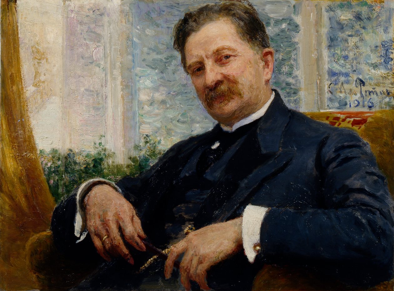 Portret J.M. Wengerow, 1916 autorstwa Ilya Efimovich Repin