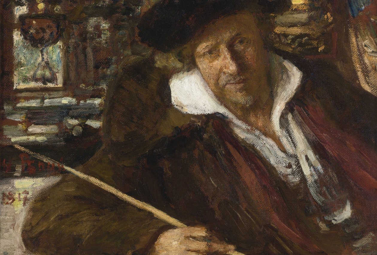 Autoportret, 1917 autorstwa Ilya Efimovich Repin