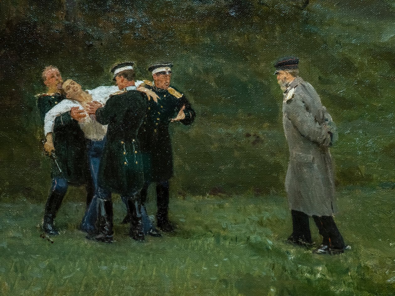 POJEDYNKA (szczegóły) autorstwa Ilya Efimovich Repin
