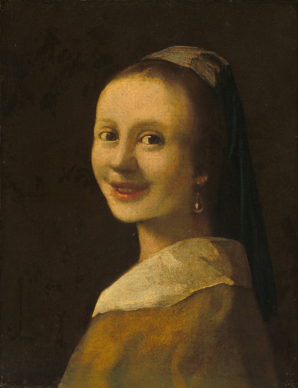 Uśmiechnięta dziewczyna autorstwa Imitator of Johannes Vermeer