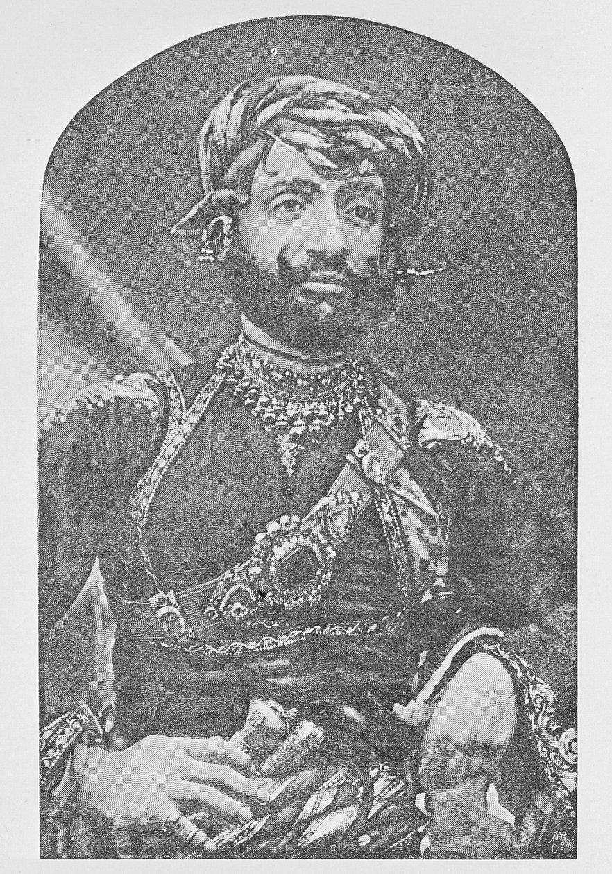 Muhammad Mahabat Khanji II, Nawab Sahib z Junagadh autorstwa Indian photographer