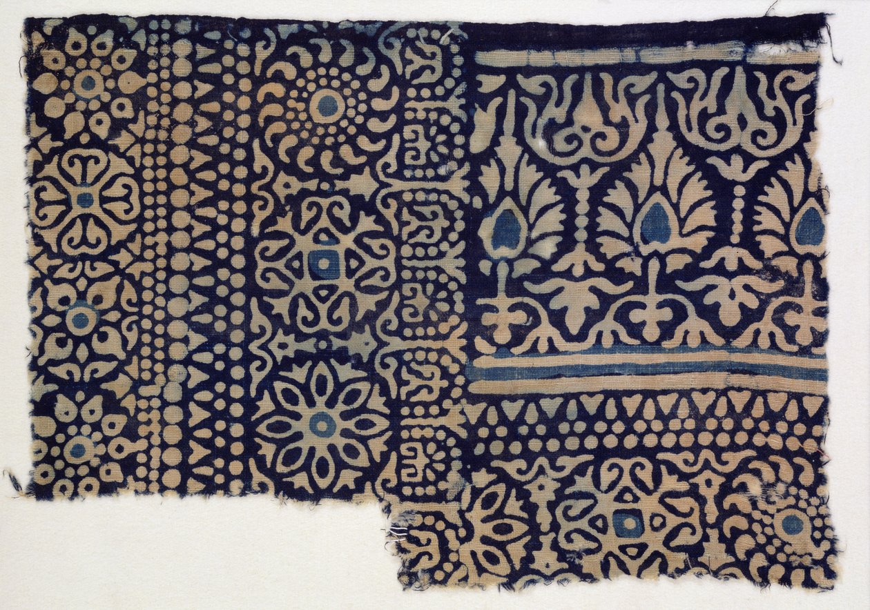Zadrukowany fragment tkaniny, Indian (bawełna) autorstwa Indian School