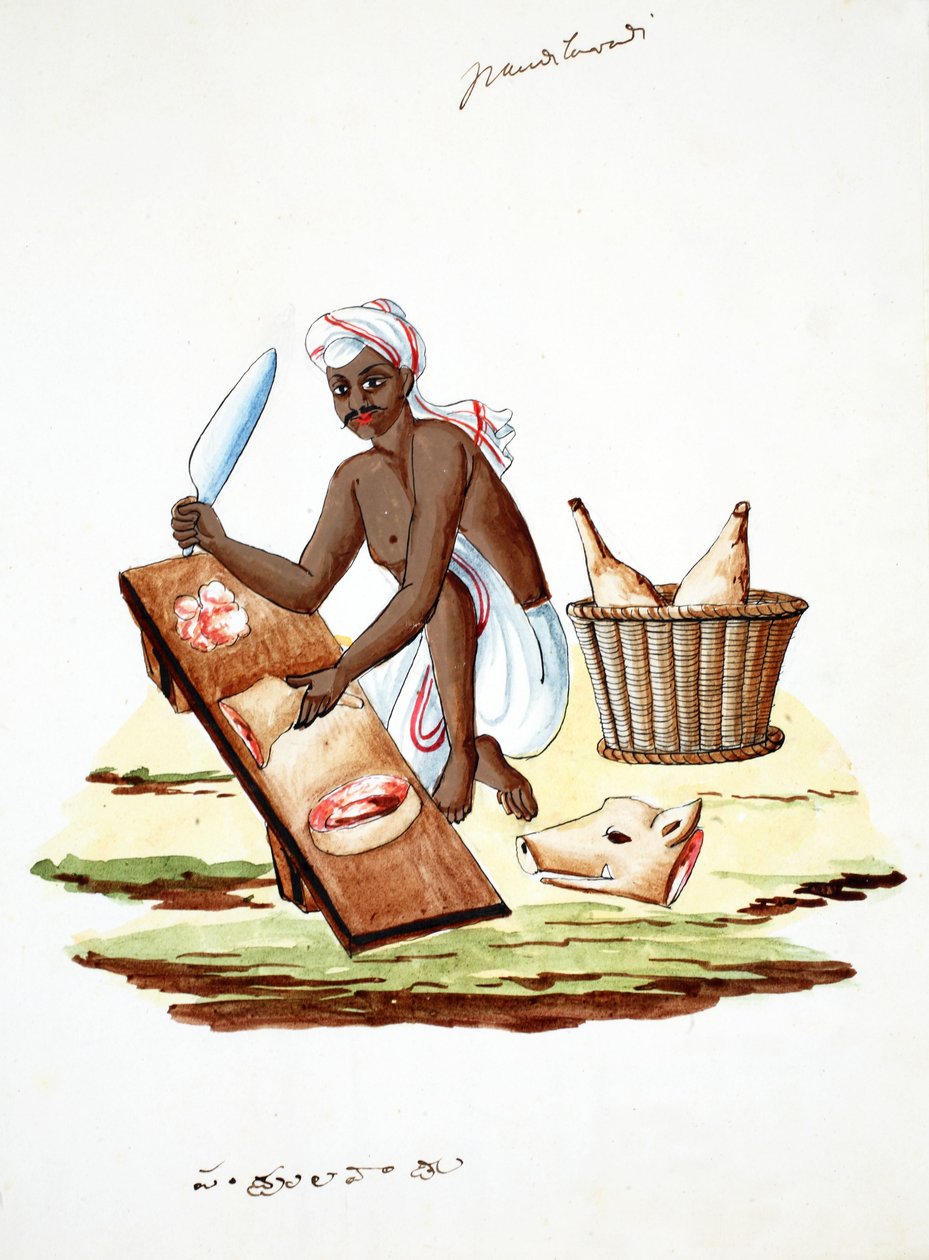 Rzeźnik (wc na papierze) autorstwa Indian School