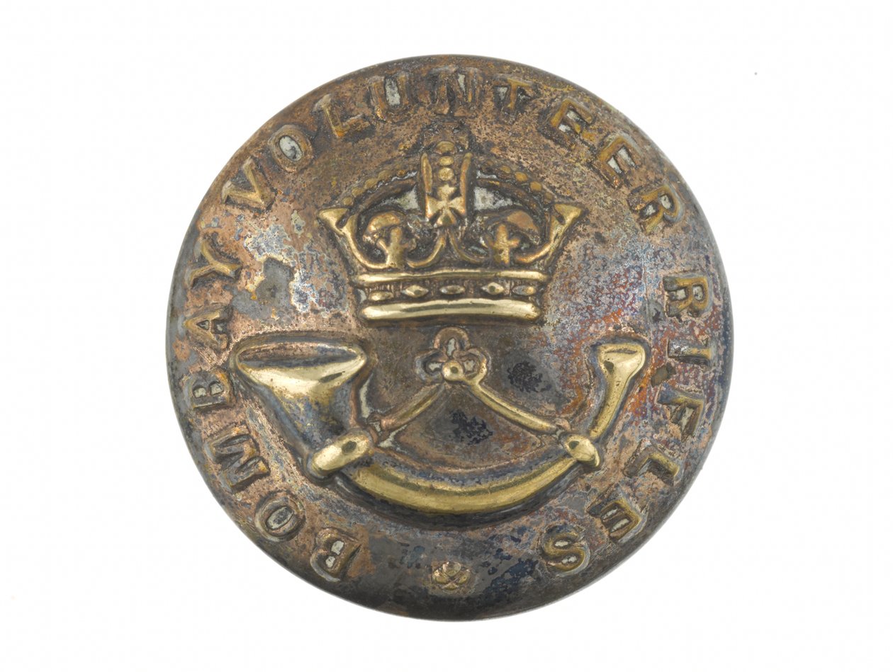Button, Bombajskie karabiny ochotnicze, przed 1901 r. autorstwa Indian School