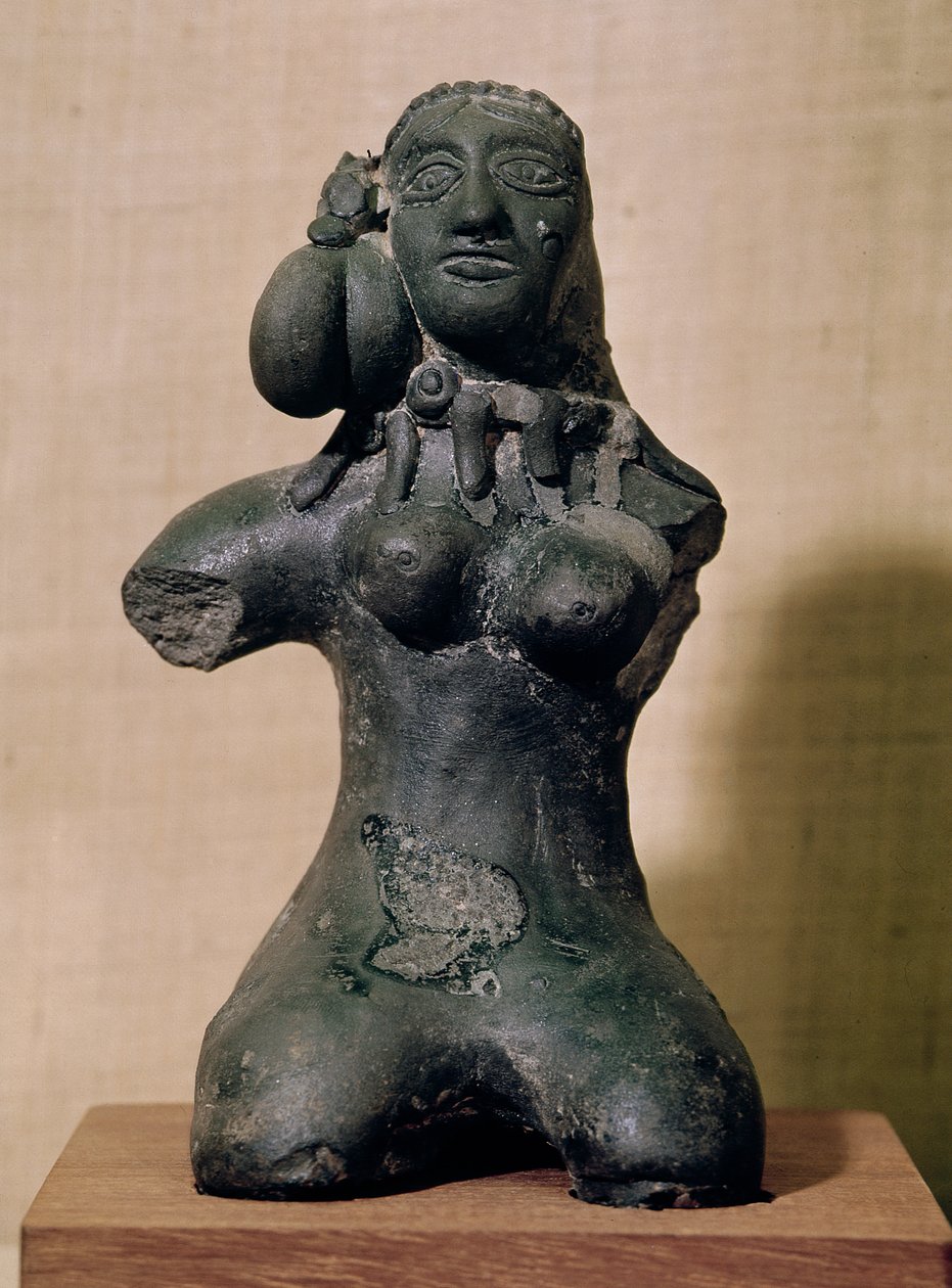 Idol żeński, Mauryan, III-II w. p.n.e. autorstwa Indian School