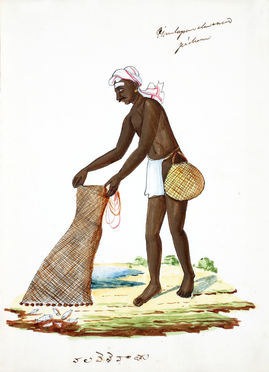 Rybak (wc na papierze) autorstwa Indian School