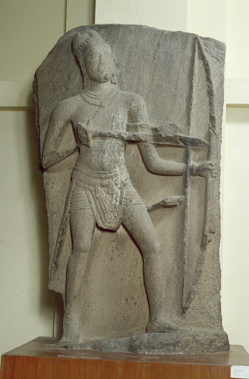 Rama, Kanchipuram, Tamil Nadu, dynastia Pallava (granit) autorstwa Indian School