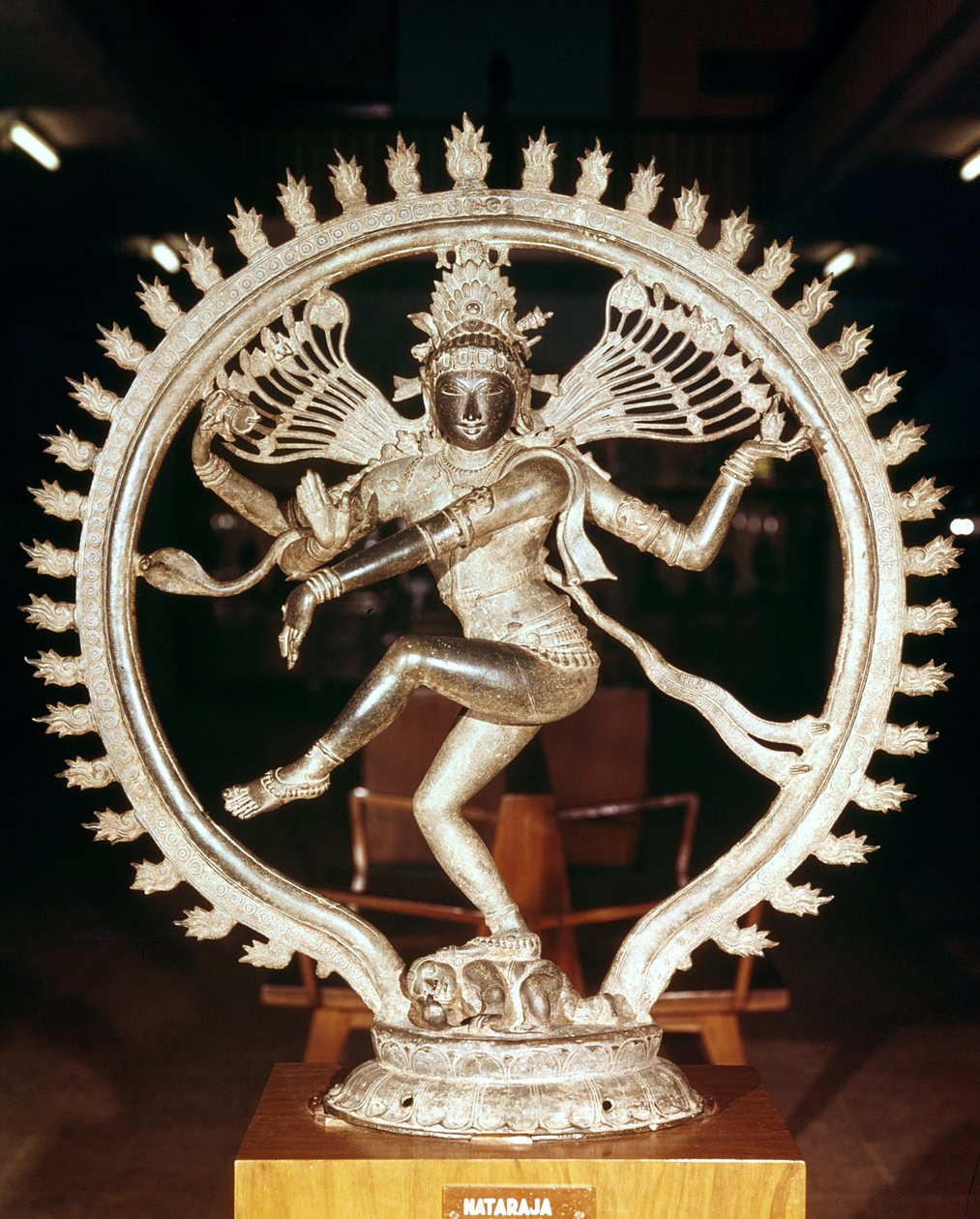 Shiva Nataraja, z Kankoduthavanitam, Tanjore (brąz) autorstwa Indian School