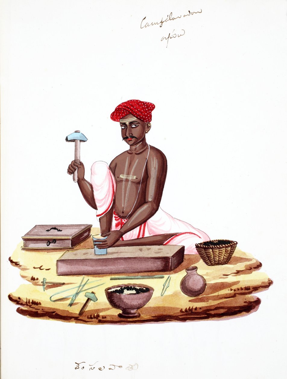 Kamieniarz (wc na papierze) autorstwa Indian School