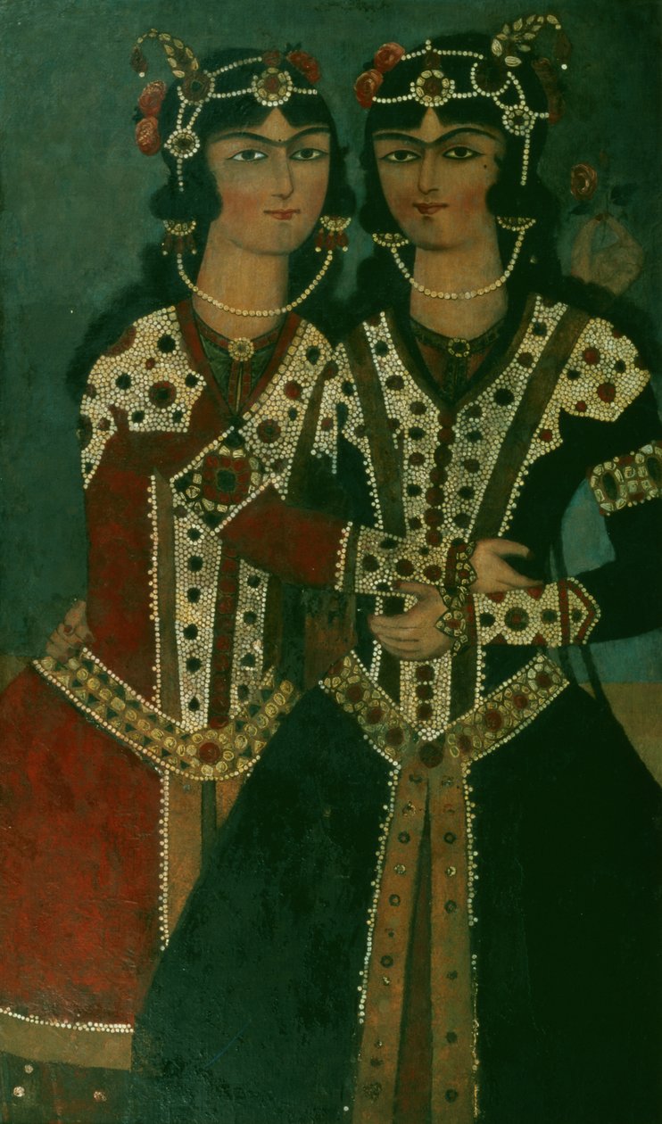 Portret bliźniaków autorstwa Iranian School